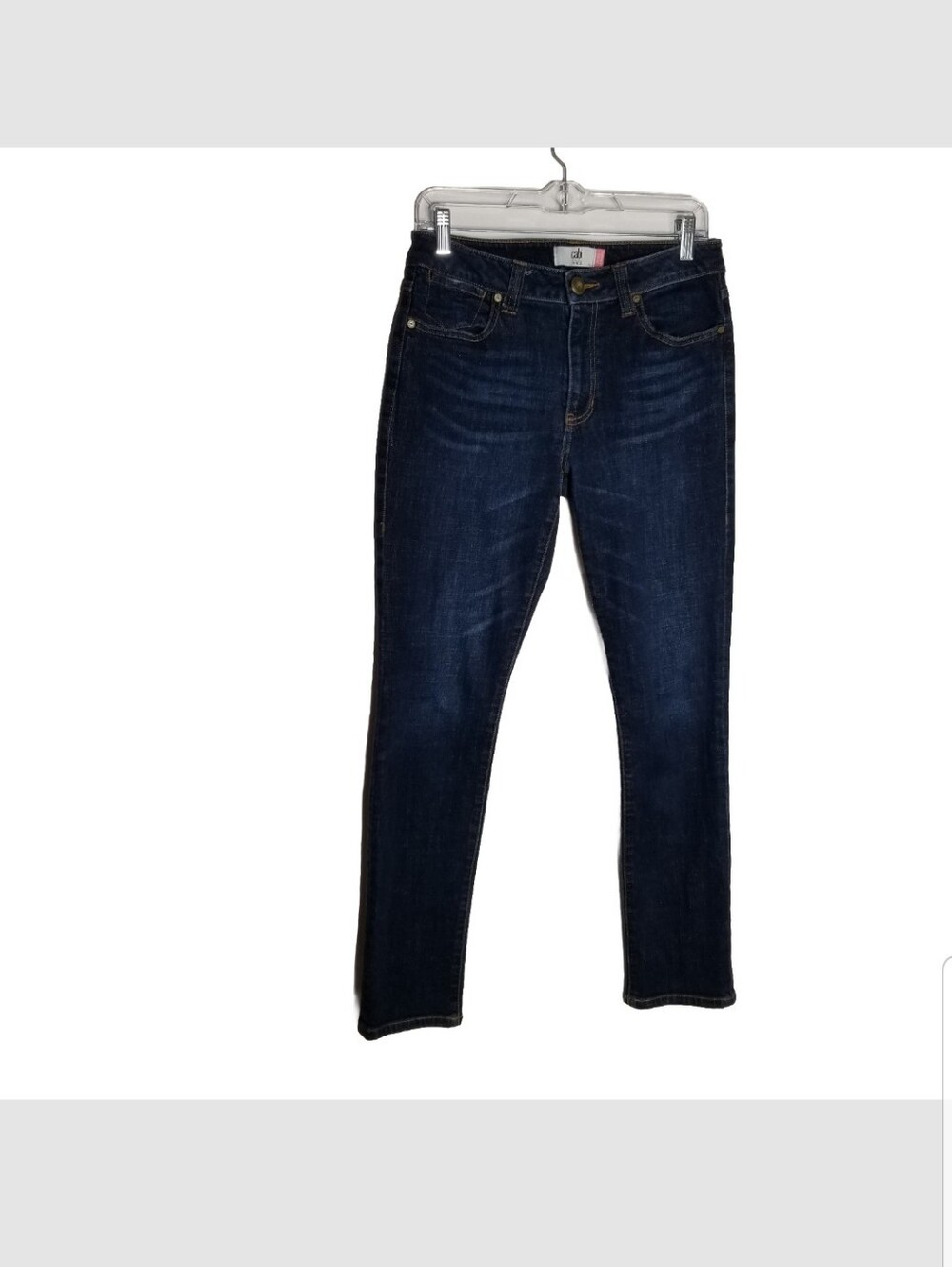 Cabi Jeans Women's Size 6 High Straight Leg Stretch Dark Wash Denim 29x30